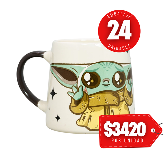 x Mayor Tazón Piramide 400ml Grogu Star Wars Yoda