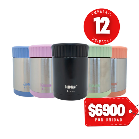 x Mayor Termo Comida Colores 0.45l Keep