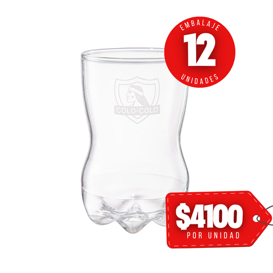 x Mayor Vaso 790ml Botella Cortada Colo Colo