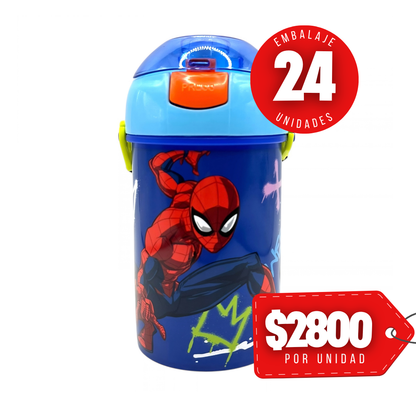 x Mayor Vaso Boton Spiderman Vibra