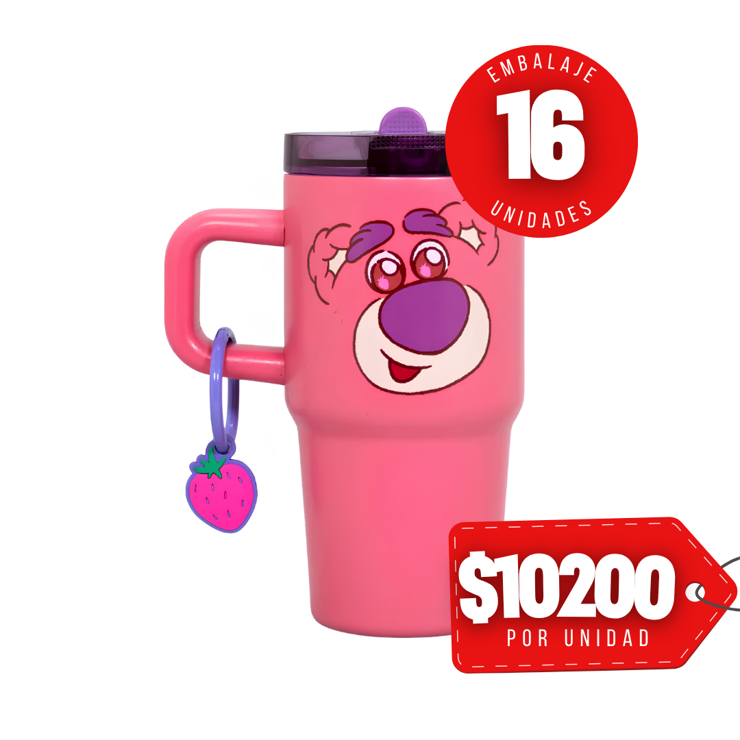 x Mayor Vaso Lotso Mug 20oz Vaccum Toy Story Iconic 560ml