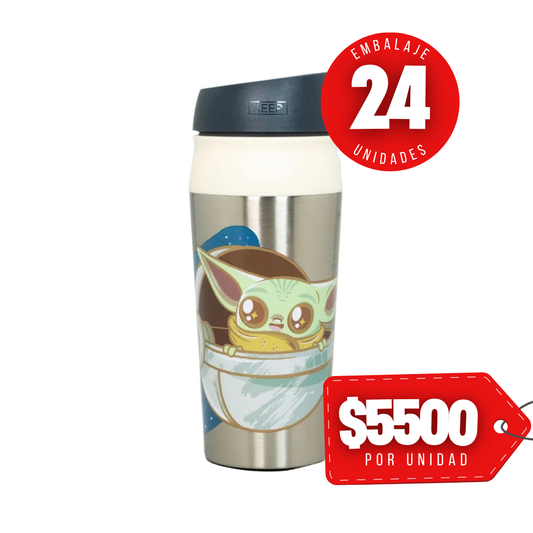 x Mayor Vaso Mug Boton Grogu Star Wars Yoda