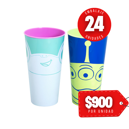x Mayor Vaso Pp Lilypad y Marcianitos Toy Story 5 520ml