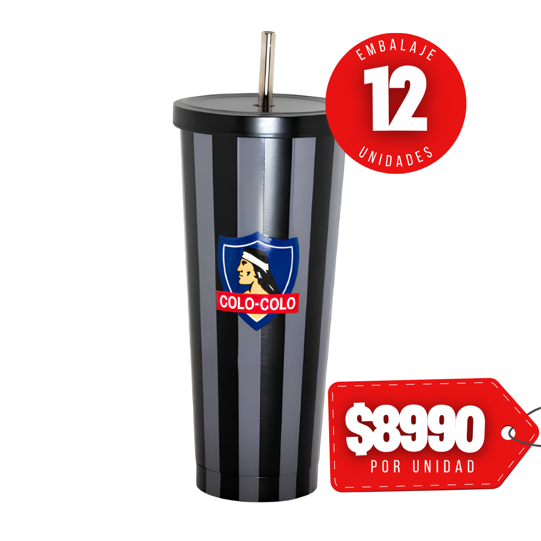x Mayor Vaso Tumbler 700 Ml Edic Especial Colo Colo