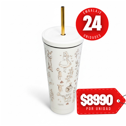 x Mayor Vaso Tumbler 700ml Alicia en el Pais de las Maravillas