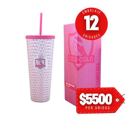 x Mayor Vaso Tumbler Shiny Pink Colo Colo