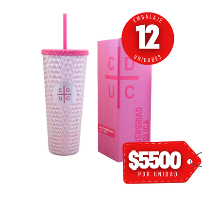 x Mayor Vaso Tumbler Shiny Pink U Catolica