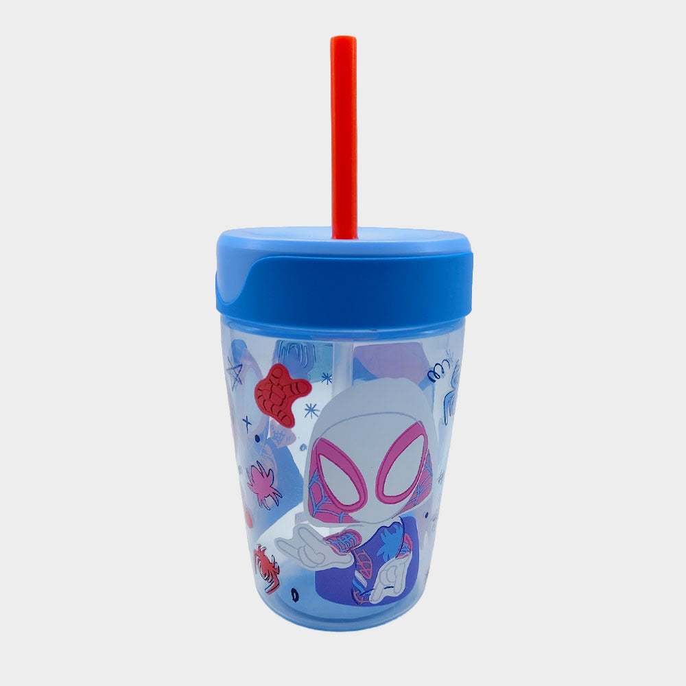 Vaso Bombilla 520ml Spiderman
