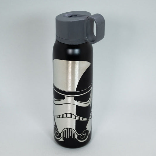 Botella Metalica Gancho Black Star Wars Dart Vader