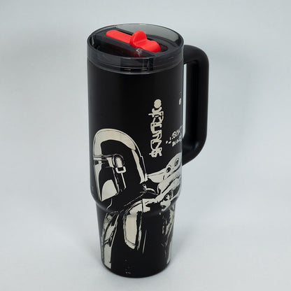 Mug Termico 30 Oz Black Star Wars Mandalorian Yoda