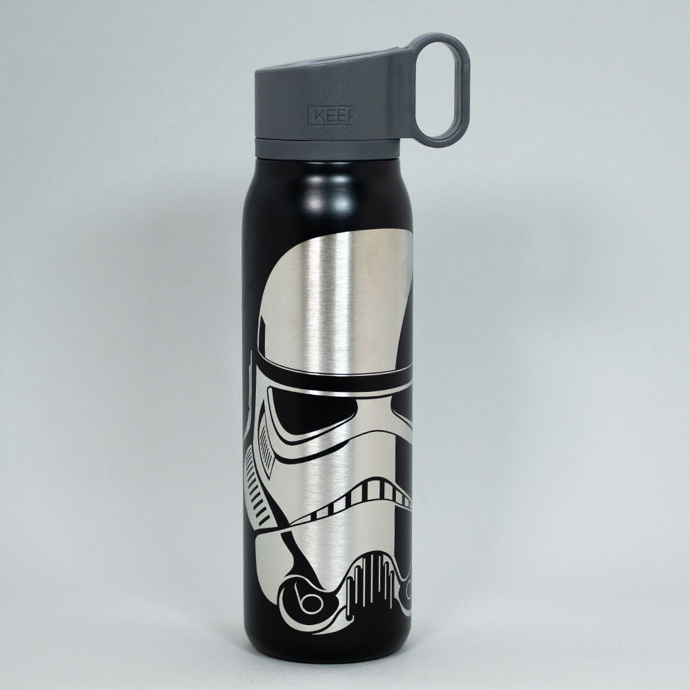 x Mayor Botella Metalica Gancho Black Star Wars Dart Vader Gris
