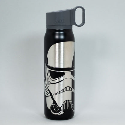 x Mayor Botella Metalica Gancho Black Star Wars Dart Vader Gris