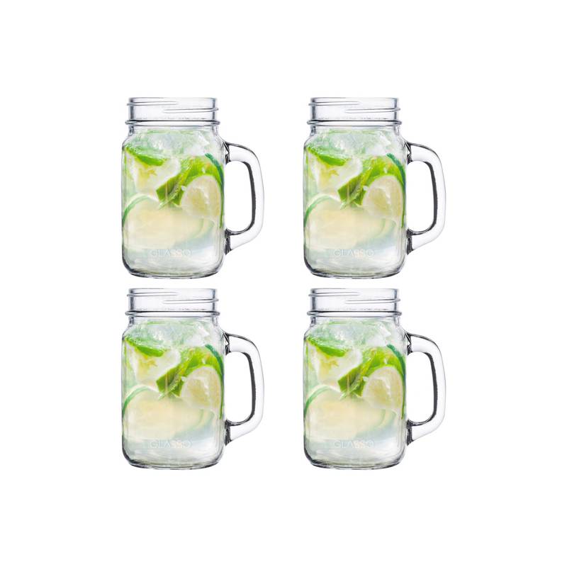x Mayor Set 4 Vasos Mojito Mason Glasso
