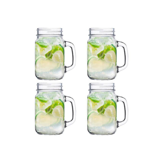 Set 4 Vasos Mojito Mason Glasso