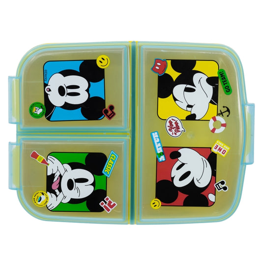 Contenedor Sandwich Multi Compartimientos Mickey Mouse