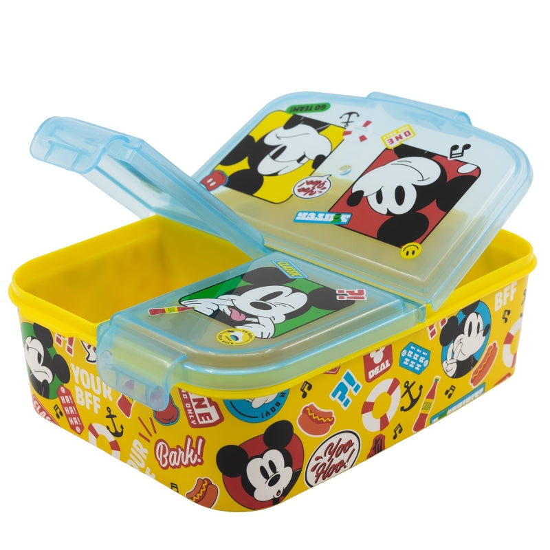 Contenedor Sandwich Multi Compartimientos Mickey Mouse