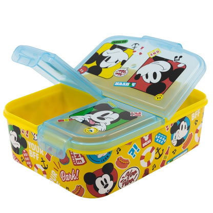 Contenedor Sandwich Multi Compartimientos Mickey Mouse